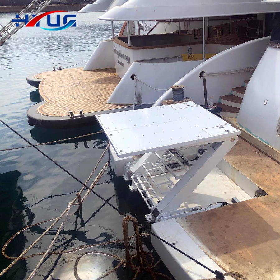 Easy Operate Boat Boarding 316 Stainless Steel Hydraulic System Wireless Controller Hydraulic Cylinder with Pump