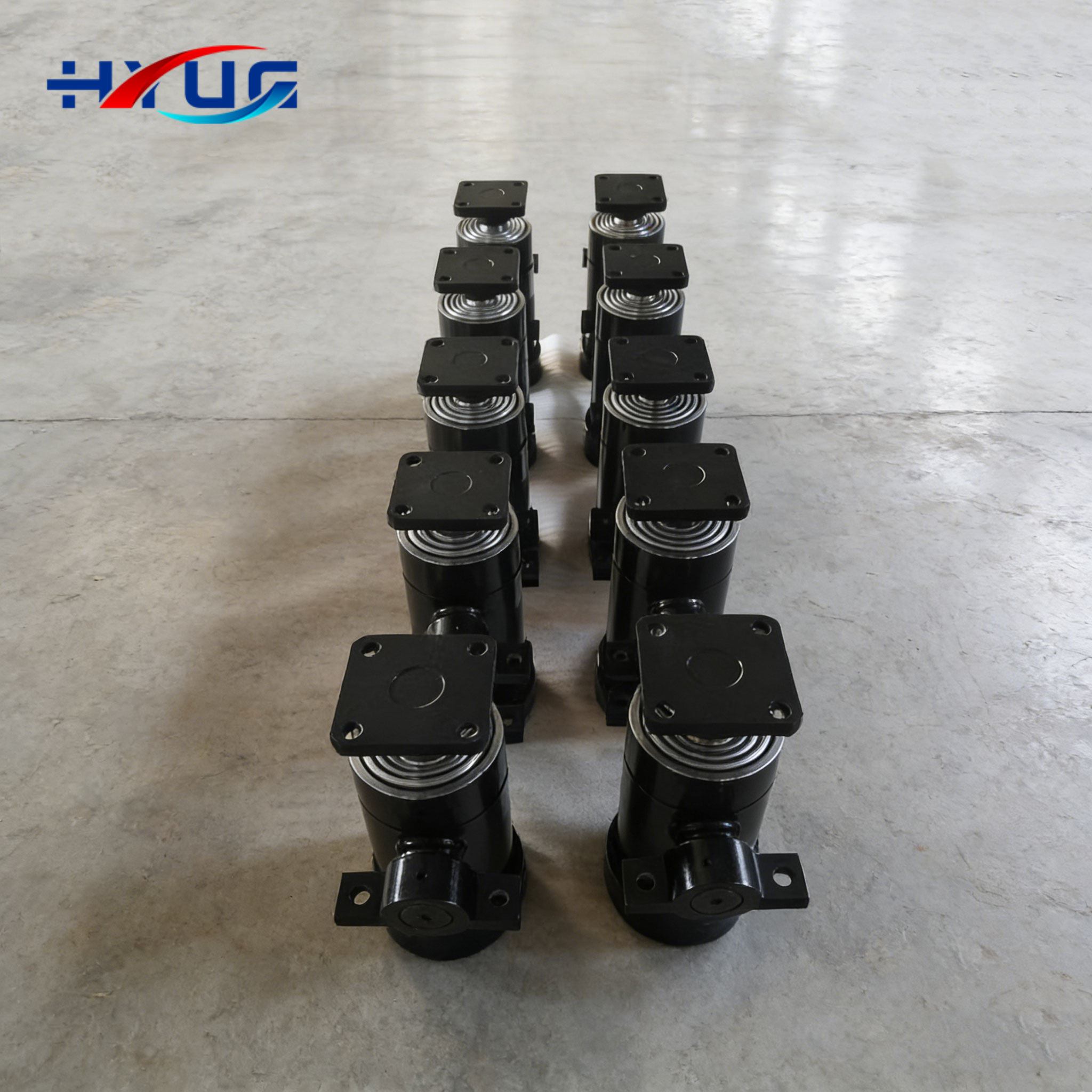 10-20 Tons Tipper Trailer Hydraulic Lift System 630mm-2980mm Long Stroke Single Acting Hydraulic Cylinder