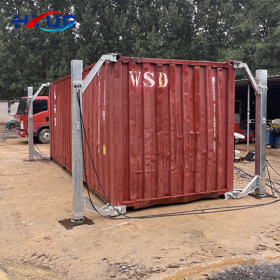 Custom 35 Tons Shipping Container Hydraulic Lifting System Jacks Lift System