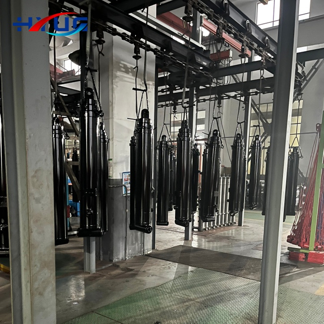 High Quality Durable Dump Truck Single Acting Multi Stage Telescopic Load 60-Ton PK Hydraulic Cylinder