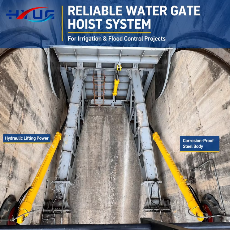 Heavy Duty Hydraulic Gate Hoist Lifting System Sluice Dam Gate Opening Closing Power Unit for Water Conservancy Project