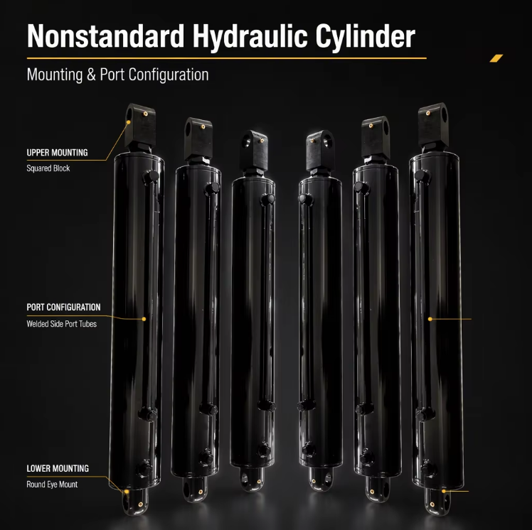 CE Certified High Seal Low Leakage Rust Resistant Custom Double Acting Hydraulic Cylinders for Garbage Trucks