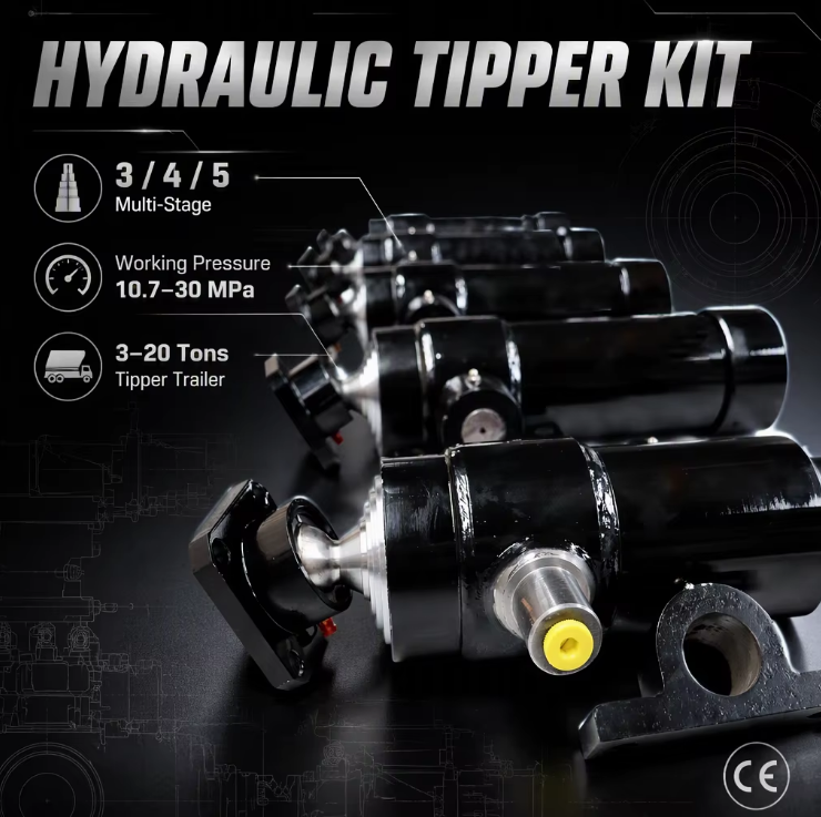 Heavy-duty Lifting Capacity Extension Cylinder UCB Suitable for Small Trailers and Trucks