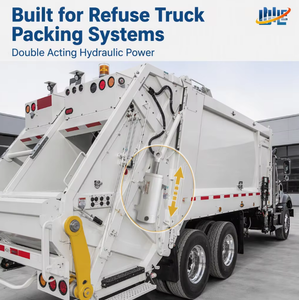 CE Certified High Seal Low Leakage Rust Resistant Custom Double Acting Hydraulic Cylinders for Garbage Trucks