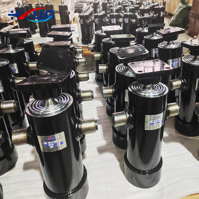 Compact Underbody Mounted Multi-Stage Hydraulic Cylinder for Tipper Trailer