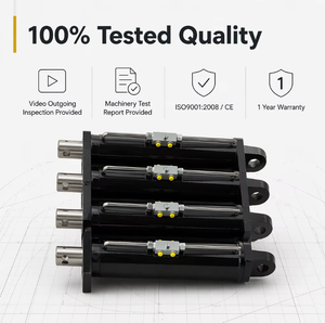 200bar Working Pressure 25 Chrome Thickness Garbage Truck Use Single Stage Multistage Hydraulic Cylinder