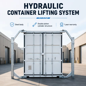 Transport Hydraulic Cylinder Lift System 35 Ton Capacity 1600mm for 20ft 40ft Container