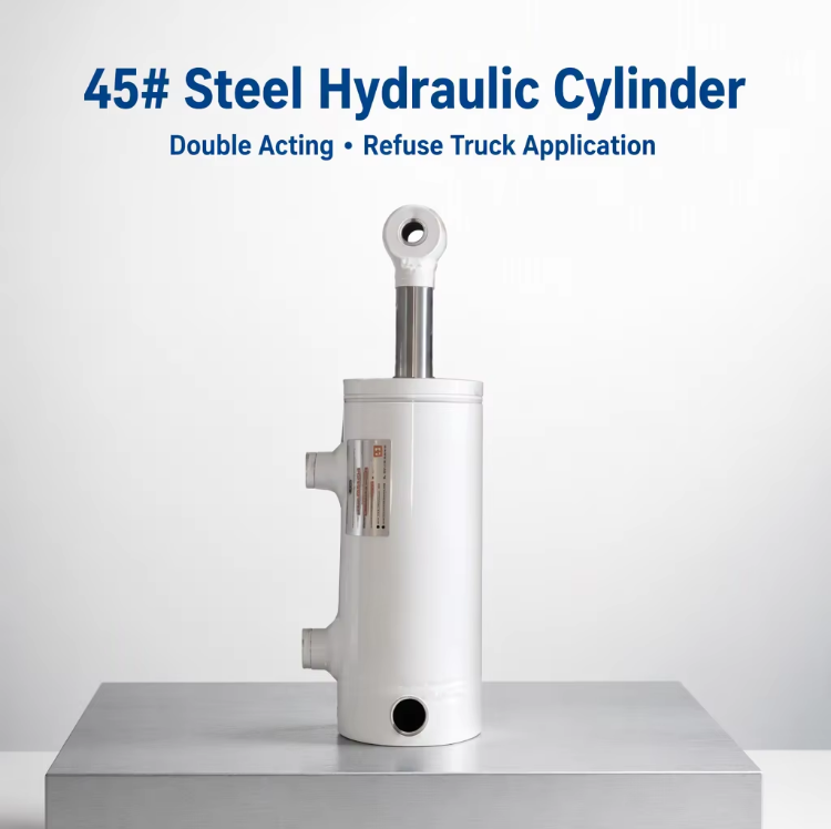 CE Certified High Seal Low Leakage Rust Resistant Custom Double Acting Hydraulic Cylinders for Garbage Trucks