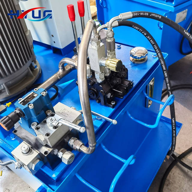 Custom 31.5mpa High Pressure Double Action Electric Hydraulic Pump Station